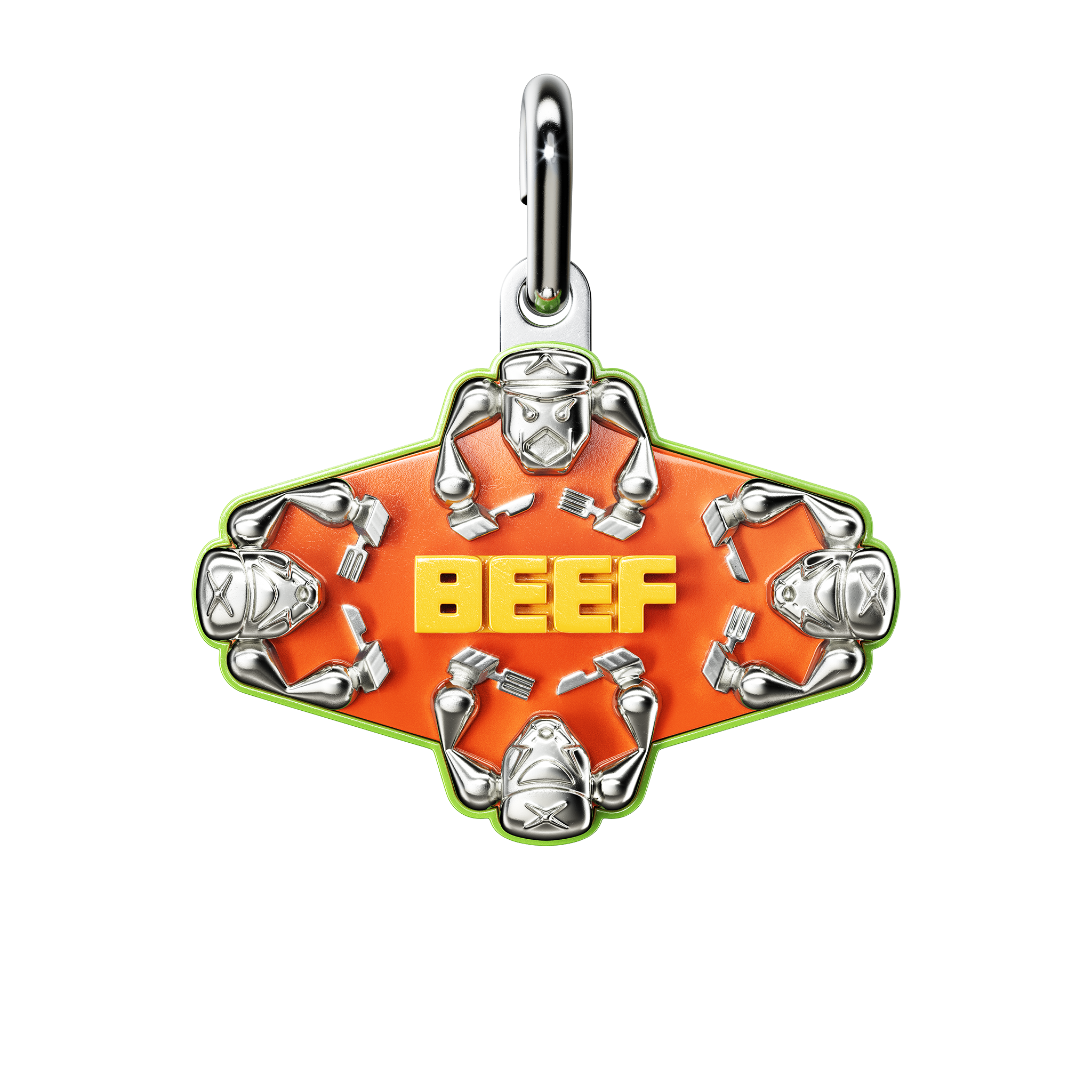 A detail of Beef Pendant in Infrared